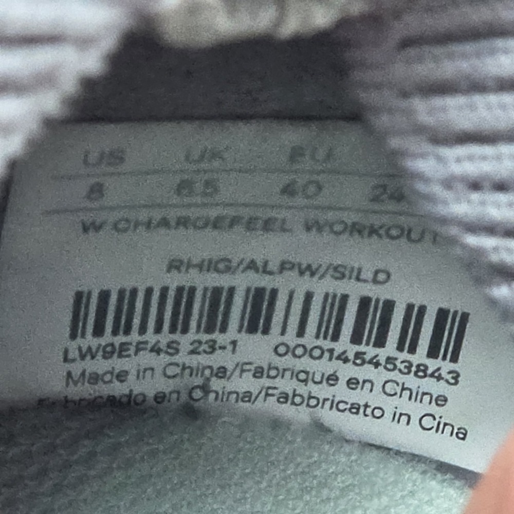 Lululemon Chargefeel Workout Mid Shoes Womens Size 8 Rhino Grey Running - Picture 11 of 13